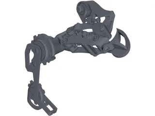 SRAM X.0 Rear Delaurier 3D Model preview