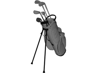 Golf Bag 3D Model preview