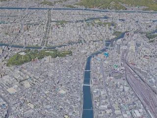 Hiroshima City, Japan (2019) 3D Model preview