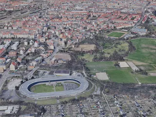 Leipzig City, Germany (2019) 3D Model preview