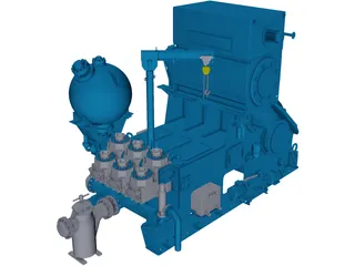 Pressure Pump 3D Model preview