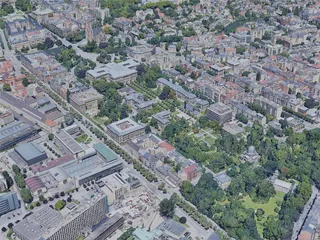 Strasbourg City, France (2019) 3D Model preview