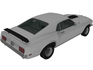 Ford Mustang (1969) 3D Model preview