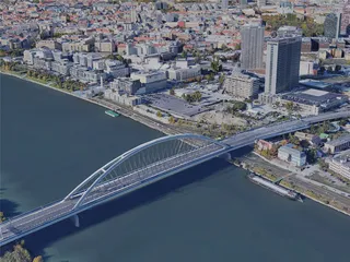 Bratislava City, Slovakia (2019) 3D Model preview