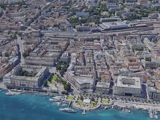 Geneva City, Switzerland (2019) 3D Model preview