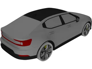 Polestar 2 (2020) 3D Model preview