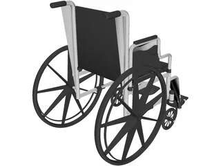Wheelchair 3D Model preview