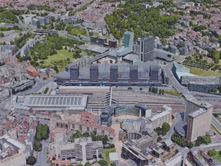 Lille City, France (2019) 3D Model preview
