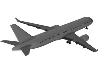 Bombardier CS300 3D Model preview