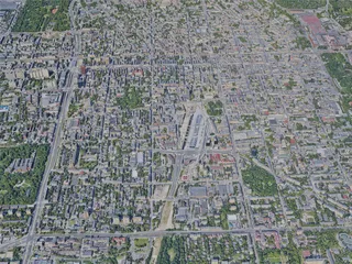 Lodz City, Poland (2019) 3D Model preview