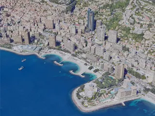 Monaco City, Monaco (2019) 3D Model preview