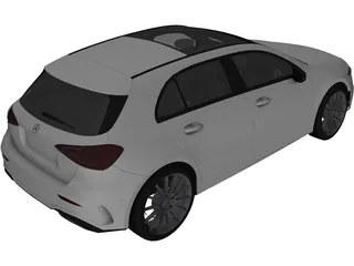 Mercedes-Benz A-Class (2020) 3D Model preview