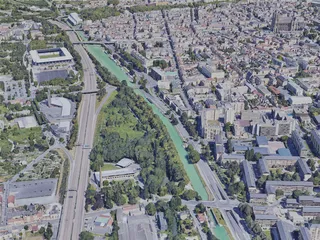 Reims City, France (2019) 3D Model preview