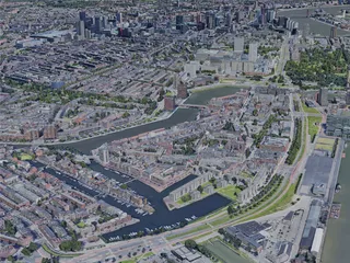Rotterdam City, Netherlands (2019) 3D Model preview