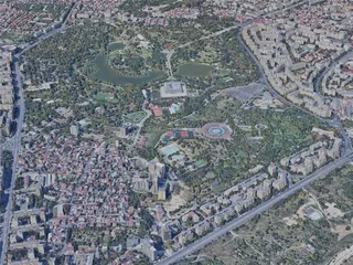 Bucharest City, Romania (2020) 3D Model preview