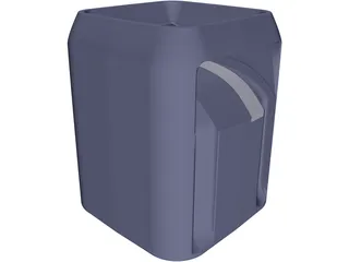 Gas Bottle 3D Model preview