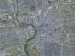 Columbus City, OH, USA (2019) 3D Model preview