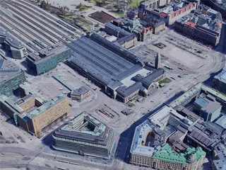 Helsinki City, Finland (2019) 3D Model preview