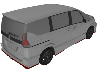 Nissan Serena Nismo (2016) 3D Model preview