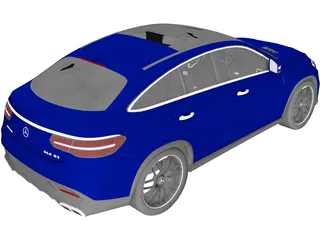 Mercedes-Benz GLE 63 AMG Coupe (2018) 3D Model preview