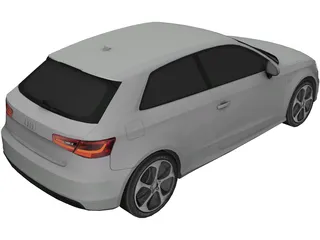 Audi A3 (2013) 3D Model preview