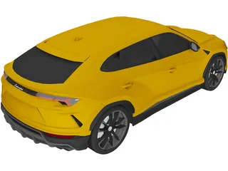 Lamborghini Urus (2019) 3D Model preview