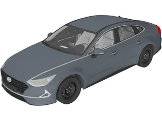 Hyundai Sonata (2020) 3D Model preview