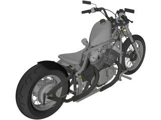Yamaha Bobber 3D Model preview