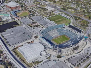 Jacksonville City, FL, USA (2019) 3D Model preview