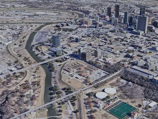 Fort Worth City, TX, USA (2019) 3D Model preview