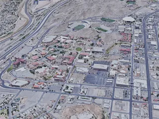 El Paso City, TX, USA (2019) 3D Model preview