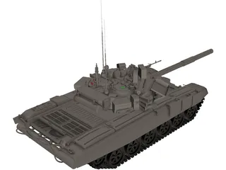 T-90 3D Model preview