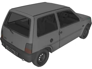 VAZ 1111 Oka 3D Model preview