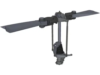 Bell 206 Rotor Head 3D Model preview