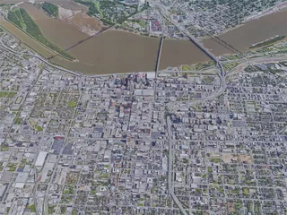 Louisville City, KY, USA (2019) 3D Model preview
