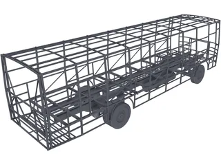 Bus Chassis 3D Model preview