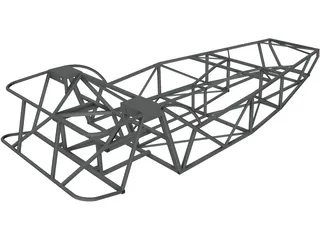 Lotus 7 Chassis 3D Model preview