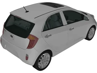Kia Picanto (2012) 3D Model preview