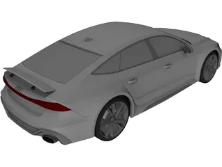 Audi RS7 (2020) 3D Model preview