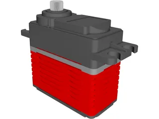 Hitec HSB-9380TH Servo 3D Model preview