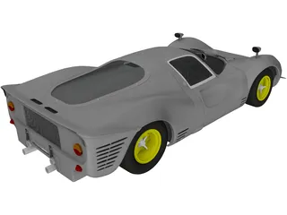 Ferrari 330 P4 (1967) 3D Model preview