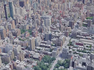 New York City, Midtown Manhattan, USA (2019) 3D Model preview
