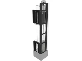Elevator 3D Model preview
