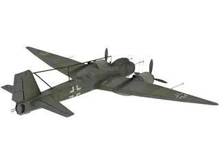Junkers Ju 388 3D Model preview