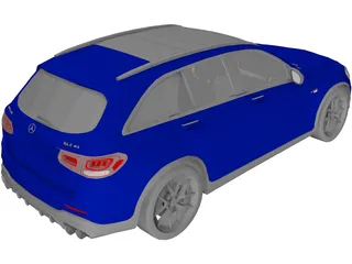 Mercedes-Benz GLC43 AMG (2020) 3D Model preview