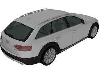Audi A4 Allroad (2010) 3D Model preview