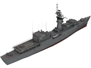 USS Knox 3D Model preview