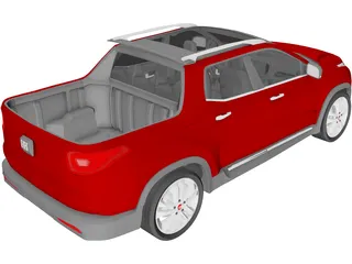 Fiat Toro 3D Model preview