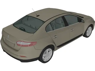 Renault Fluence (2010) 3D Model preview