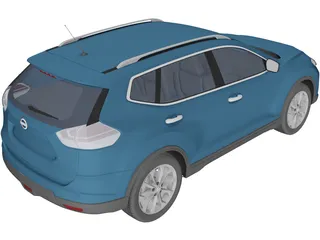 Nissan Rogue (2014) 3D Model preview